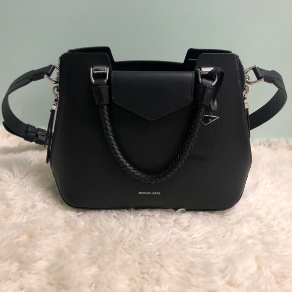 Michael Kor's Black Leather Handbag - Picture 1 of 10